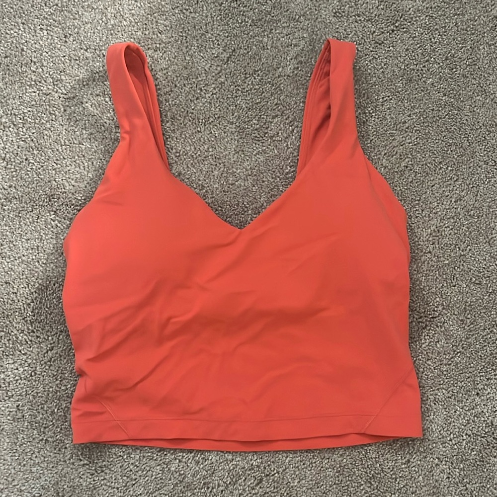 lululemon align top size 4 pale raspberry